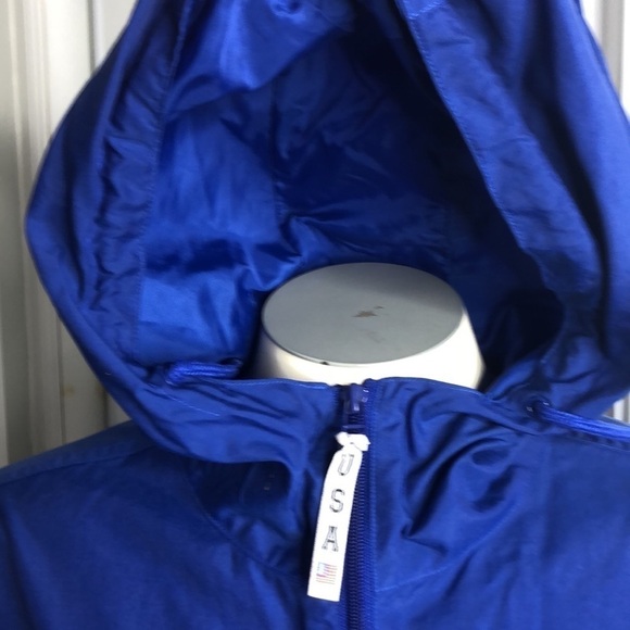 Limited America USA Sport Yellow Blue Pullover Hood M - Picture 3 of 7